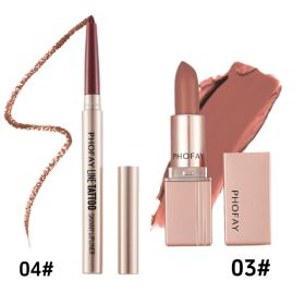 PHOFAY Matte Lipstick (Option: Set6)
